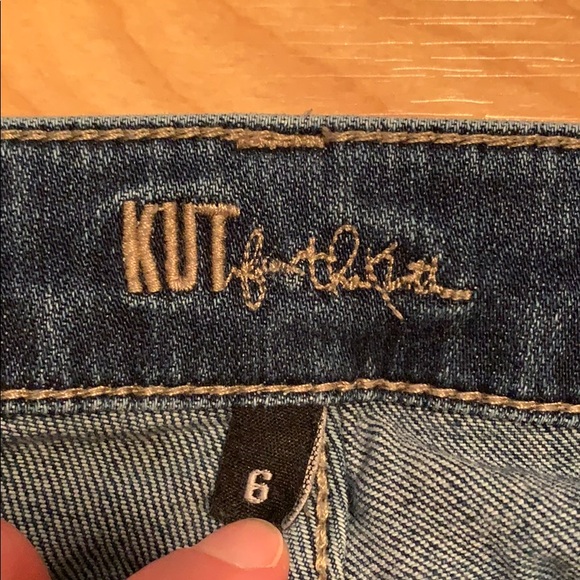 Kut from the Kloth Distressed Denim Jeans Sz 6 - Picture 6 of 12